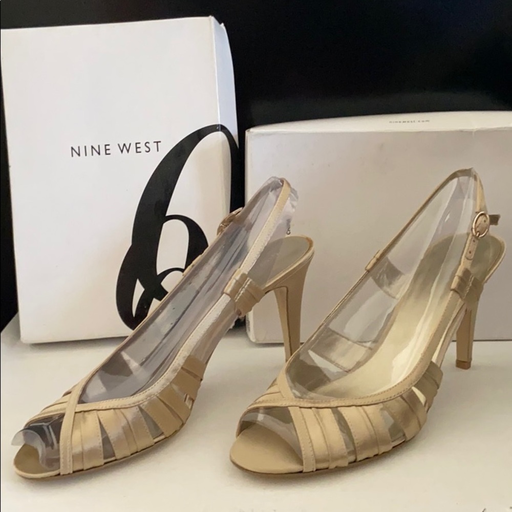 Gold Satin Heel